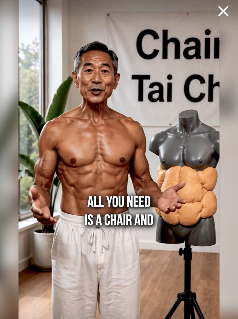 AI generated photo of Tai Chi master