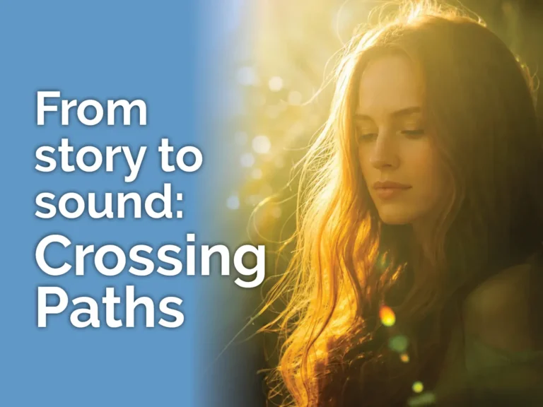 Post thumbnail featuring Maeve from the Crossing Paths album artwork and the title From Story to Sound.